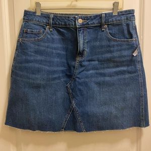 Denim High Waisted Mini Skirt